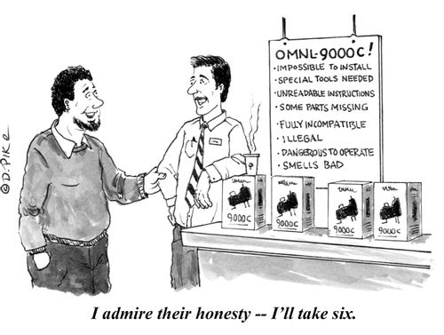 "I admire their honesty -- I'll take six."