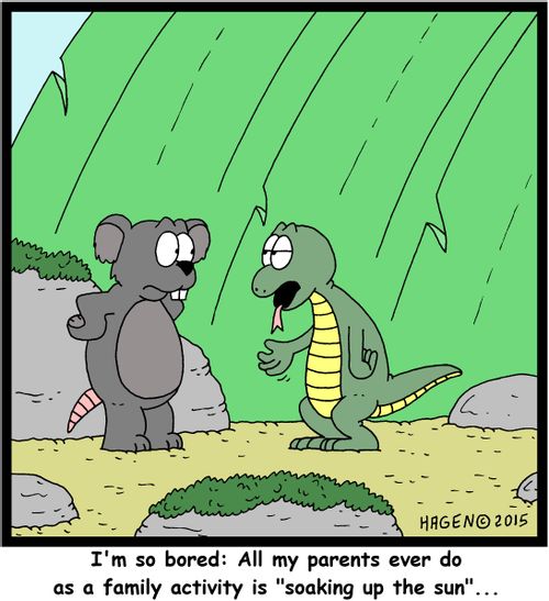 "I'm so bored: All my parents ever do as a family activity is 'soaking up the sun'..."