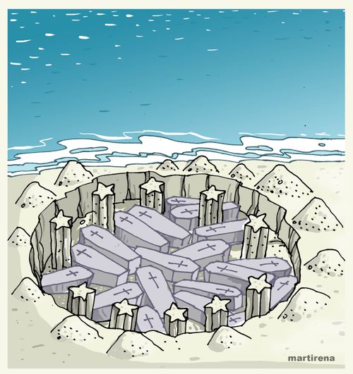 Tragedy of the migrants who drown trying to get to Europe