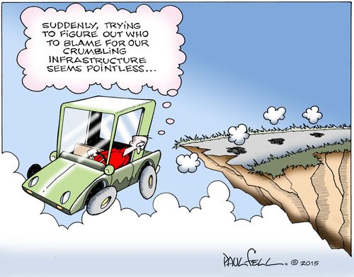 "Suddenly, trying to figure out who to blame for our crumbling infrastructure seems pointless..."