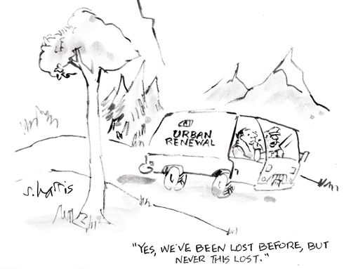 "Yes, we've been lost before, but never this lost."