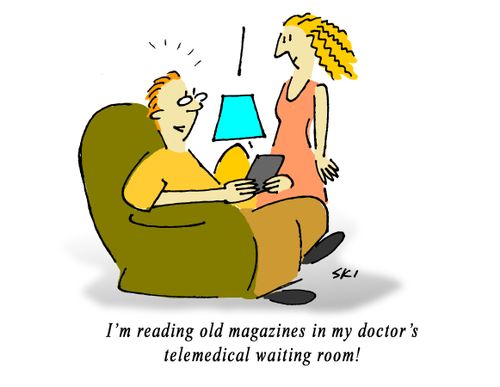 "I'm in my doctor's telemedical waiting room!"
