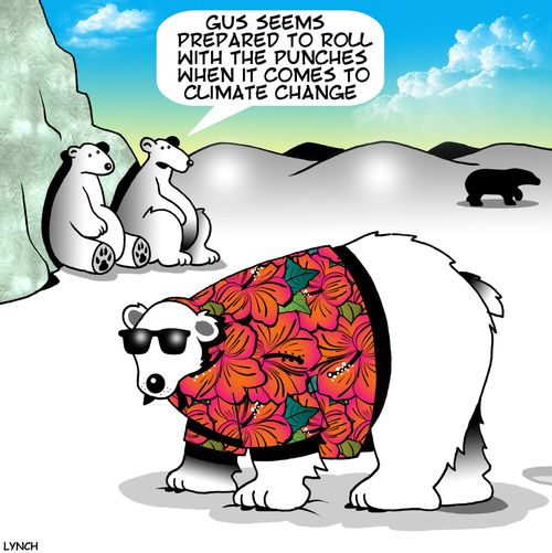 "Gus seems prepared to roll with the punches when it comes to climate change."