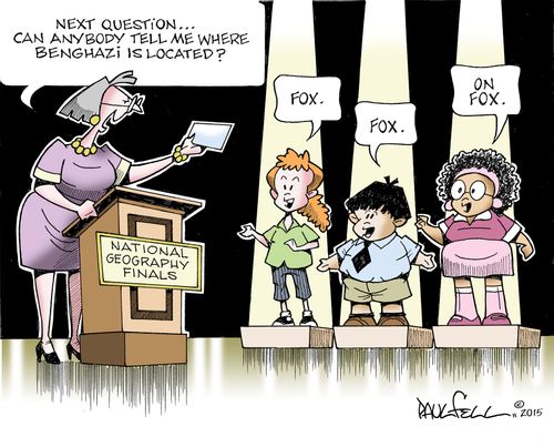 "Next question. . . can anybody tell me where Benghazi is located?"