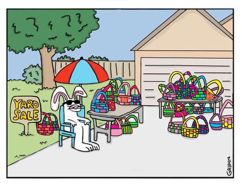 Easter Bunny Yard Sale