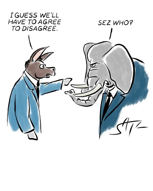 "I guess we'll have to agree to disagree."