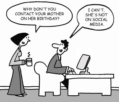 "Why don't you contact your mother on her birthday?"