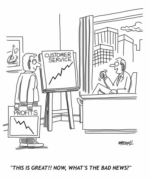"This is great!! Now, what's the bad news?"