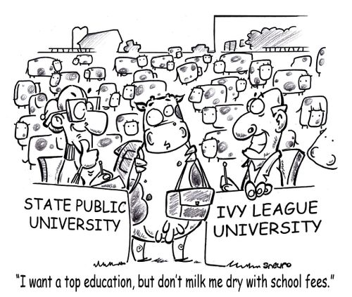 "I want a top education, but don't milk me dry with school fees."