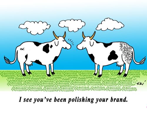 "I see you've been polishing your brand."