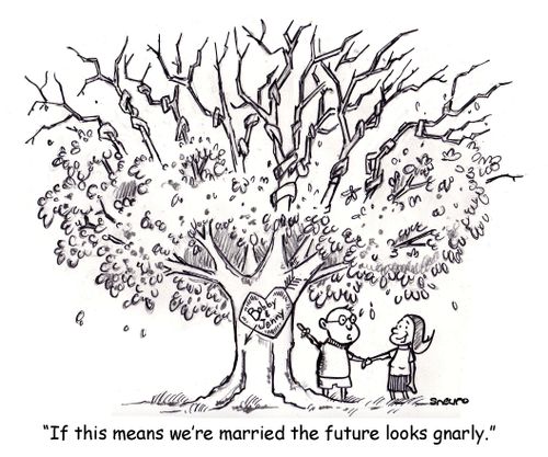 "If this means we're married the future looks gnarly."