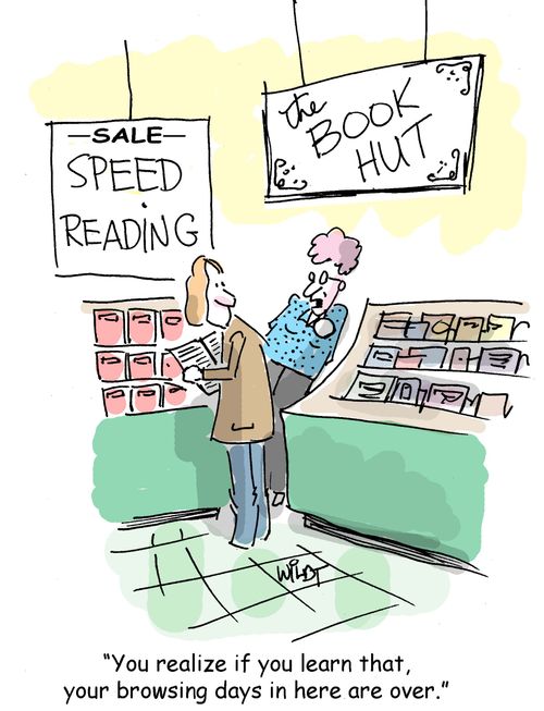 "You realize if you learn that, your browsing days in here are over."