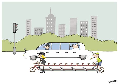 Tandem limo