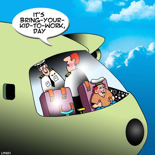 "It's bring-your-kid-to-work, day."