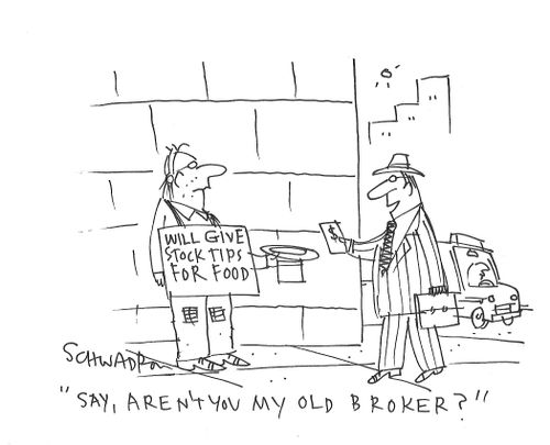 "Say, aren't you my old broker?"