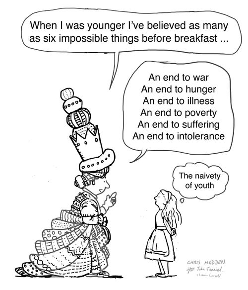 Alice in Wonderland - six impossible things before breakfast
