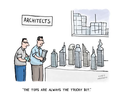 "The tops are always the tricky bit."