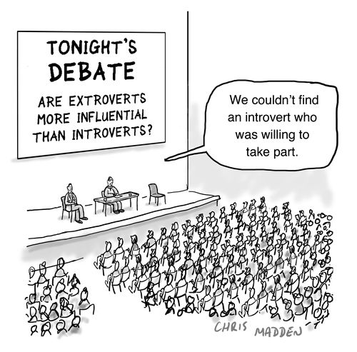 "We couldn't find an introvert who was willing to take part."
