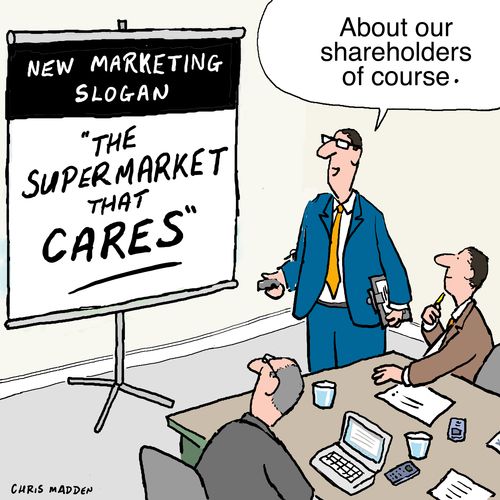 "About our shareholders of course."