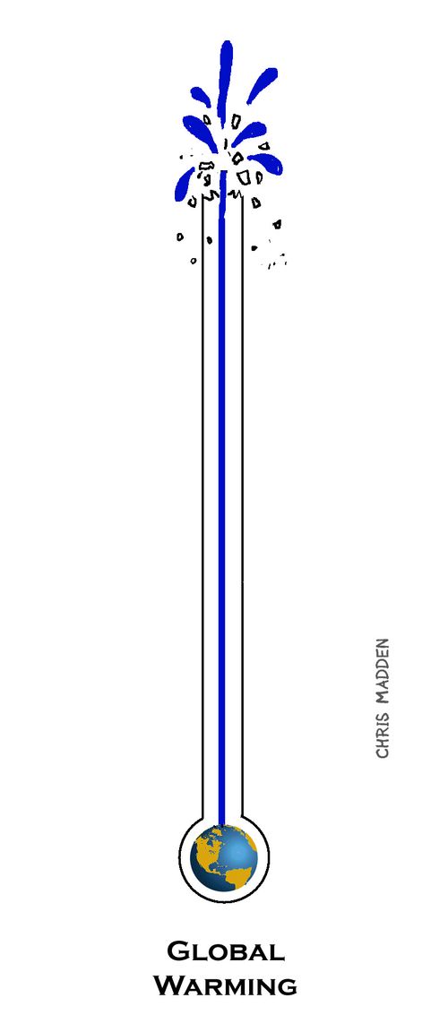 Global Warming Thermometer.
