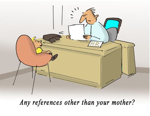 "Any references other than your mother?"