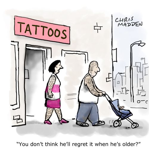 "You don't think he'll regret it when he's older?"