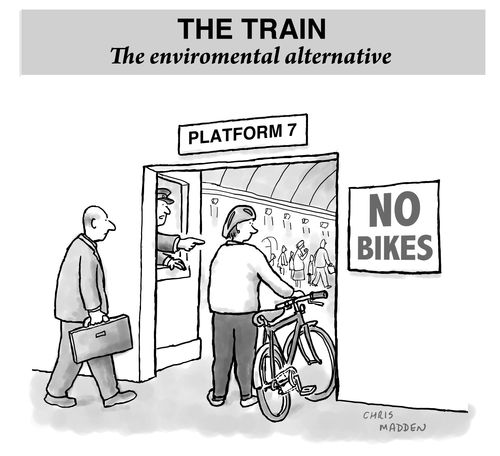 Rail travel - the environmental alternative (that sometimes doesn't allow bikes)