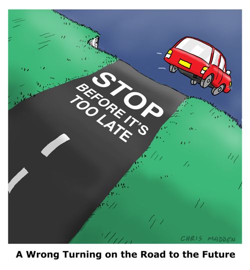 Stop before it's to late - the future of the planet affected by human activity.