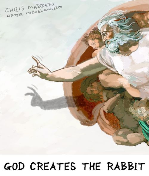 Michelangelo: God Creates the Rabbit 