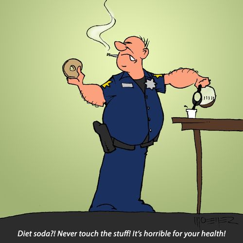 "Diet soda?! Never touch the stuff! It's horrible for your health!"