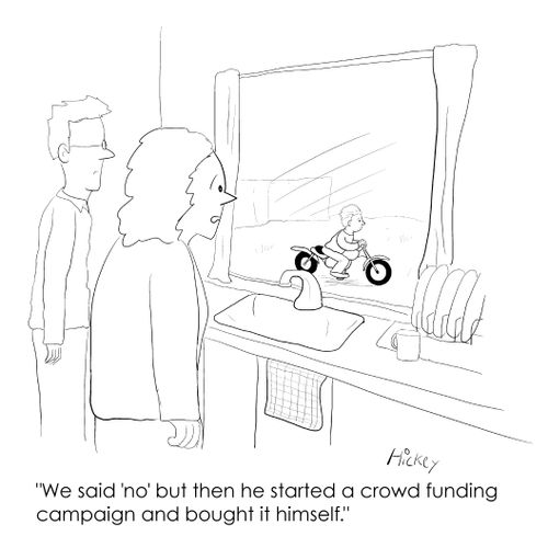 "We said 'no' but then he started a crowd-funding campaign and bought it himself."