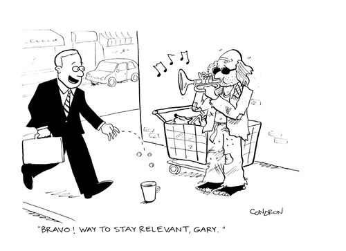 "Bravo!  Way to stay relevant, Gary."