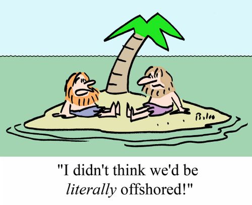 "I didn't think we'd be LITERALLY offshored."
