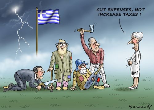 "Cut expenses, not increase taxes!"