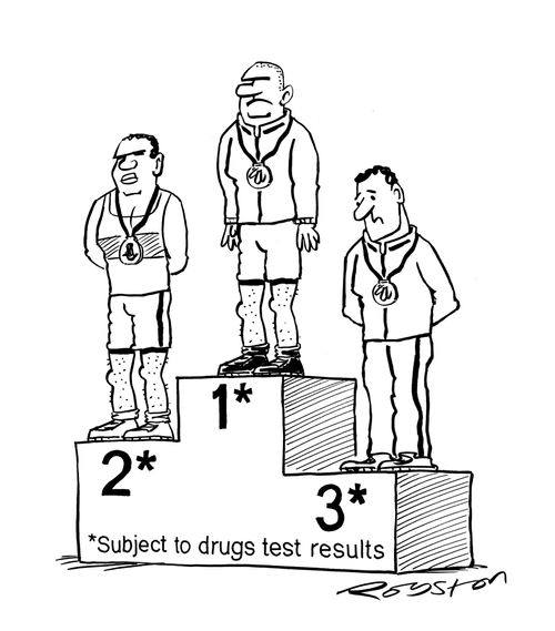 Medals subject to drugs test results