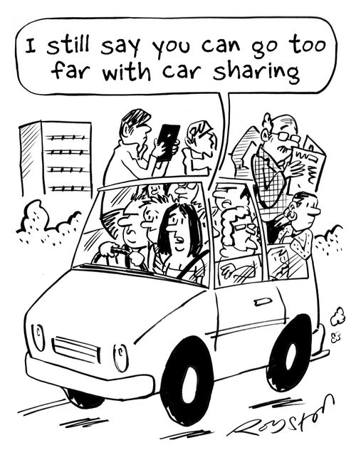 "I still say you can go too far with car sharing."