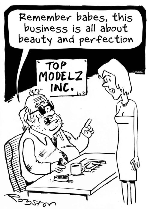 "Remember babes, this business is all about beauty and perfection."