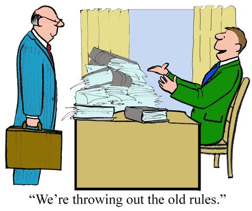 "We're throwing out the old rules."