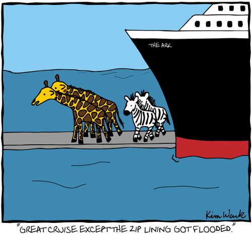 "Great cruise except the zip lining got flooded."