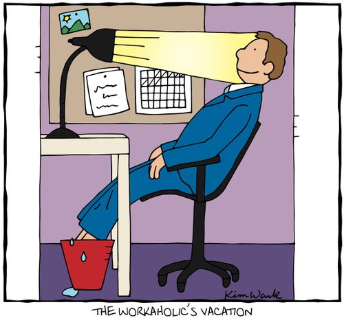 The workaholic's vacation