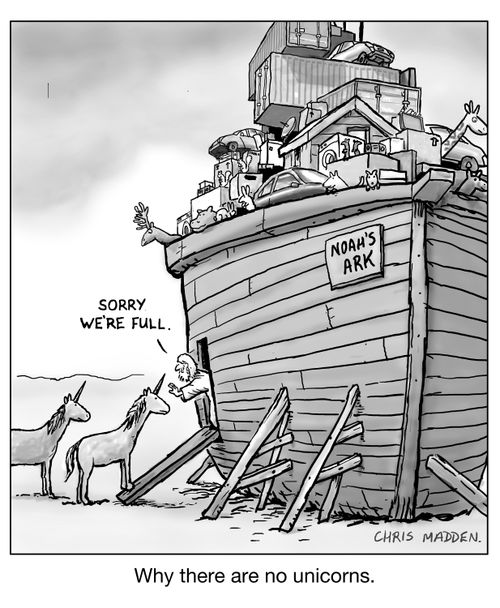 Why there are no unicorns.