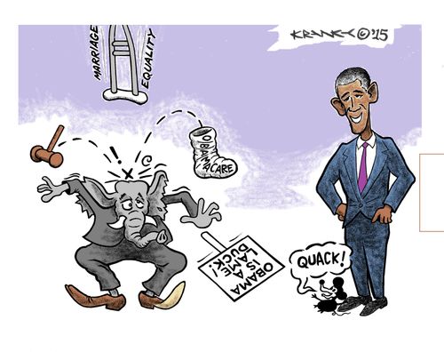 Obama - Lame Duck Droppings