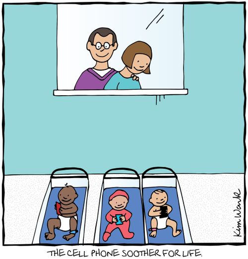 The cell phone soother for life.