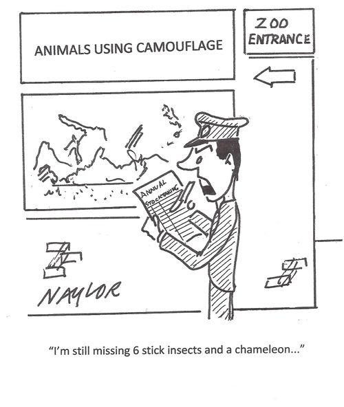 "I'm still missing 6 stick insects and a chameleon..."