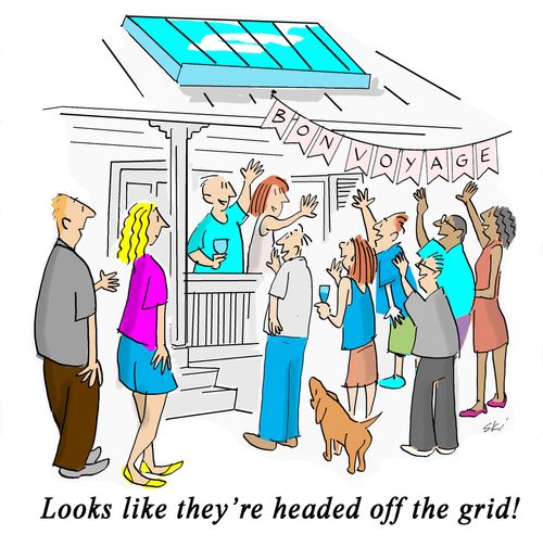 "Looks like they're headed off the grid!"