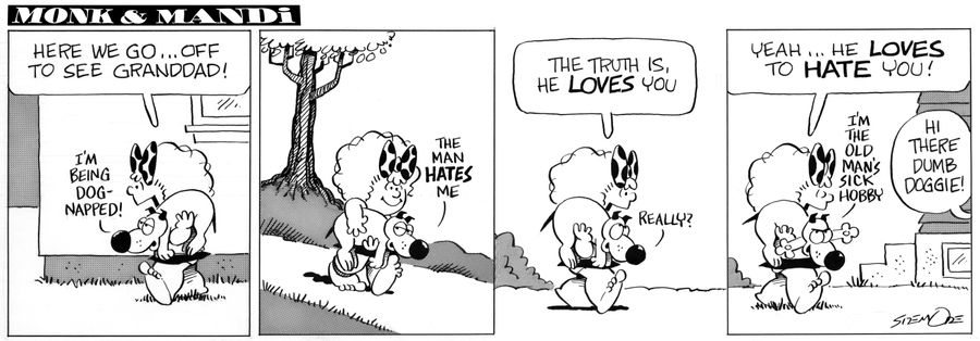"The truth is, he loves you...yeah...he loves to hate you!"