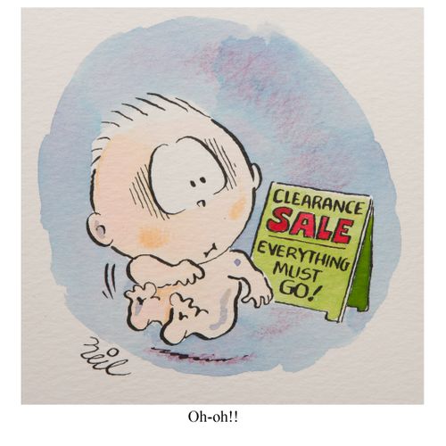Clearance sale. Everything must go!