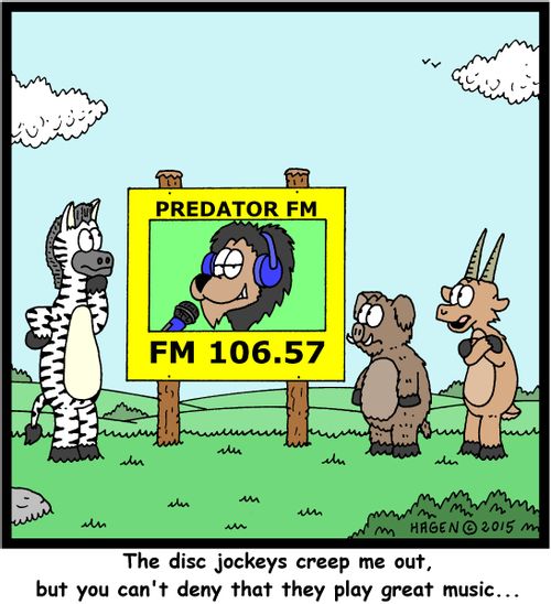 "The disc jockeys creep me out, but you can't deny that they play great music..."