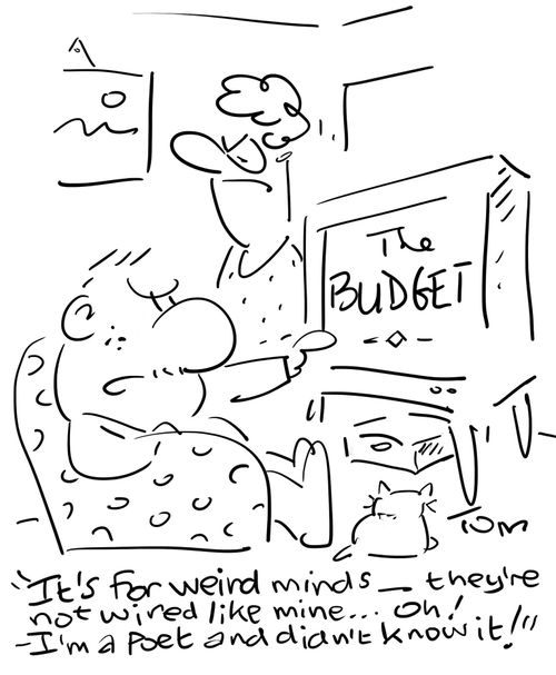 "It's for weird minds - they're not wired like mine...oh! I'm a poet and didn't know it!"
