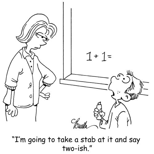 "I'm going to take a stab at it and say two-ish."